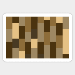 Abstract striped bars brown Sticker